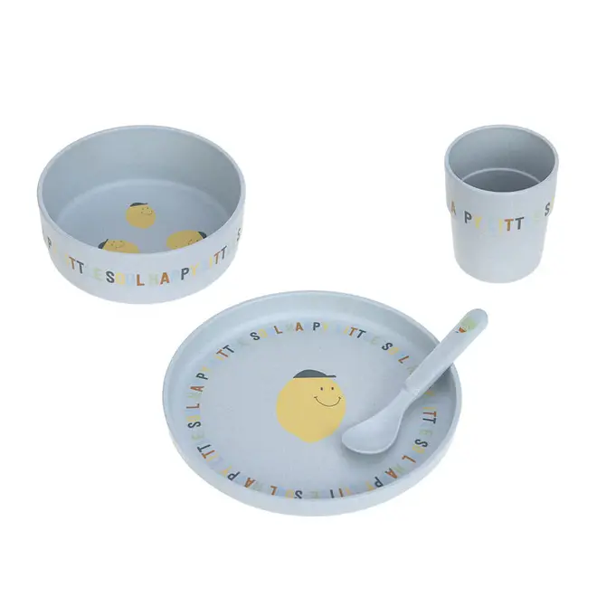 Lassig - Happy Fruits - Dish Set PP/Cellulose - Lemon
