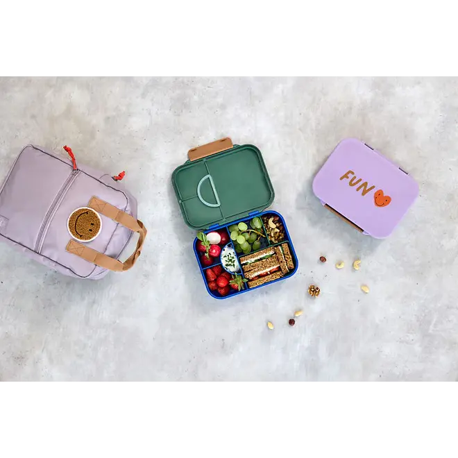 Lassig - Little Gang - Bento Lunchbox - Smile Navy