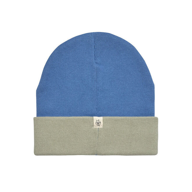 Lassig - Little Gang - Beanie GOTS - Blue/light khaki