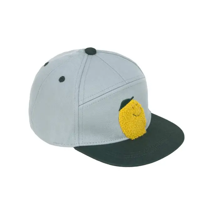 Lassig - Happy Fruits - Kids Skater Cap - Lemon light blue/dark green