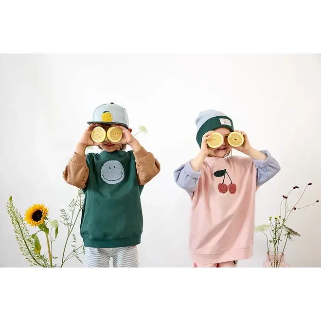 Lassig - Happy Fruits - Kids Skater Cap - Lemon light blue/dark green