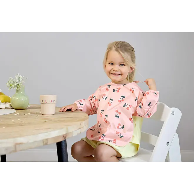 Lassig - Happy Fruits - Long Sleeve Bib 2 pcs - Cherry