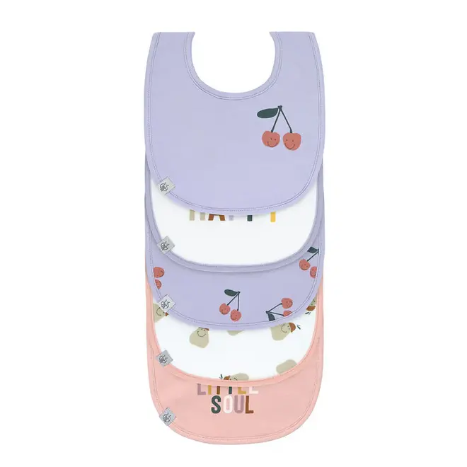 Lassig - Happy Fruits - Value Pack Bib (5 pcs) - Cherry