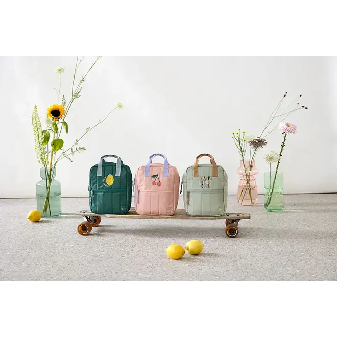 Lassig - Happy Fruits - Mini Square Backpack - Cherry Peach