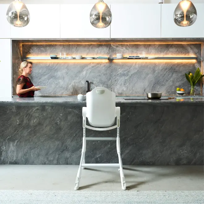 Oribel - Cocoon Z High Chair | Lounger Ice Grey