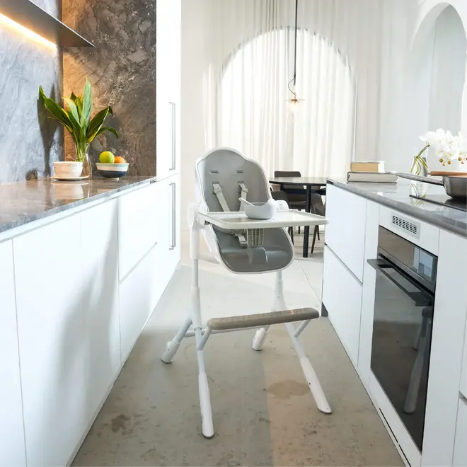 Oribel - Cocoon Z High Chair | Lounger Ice Grey