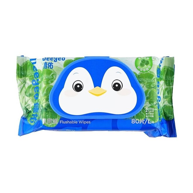 DEEYEO FLUSHABLE WIPES 80CS HERBAL