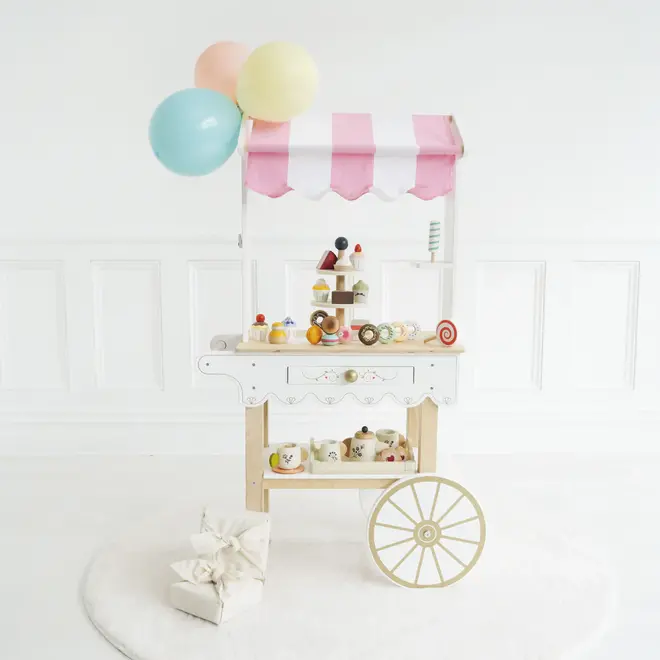 LE TOY VAN - ROLEPLAY - TEA AND TREATS TROLLEY