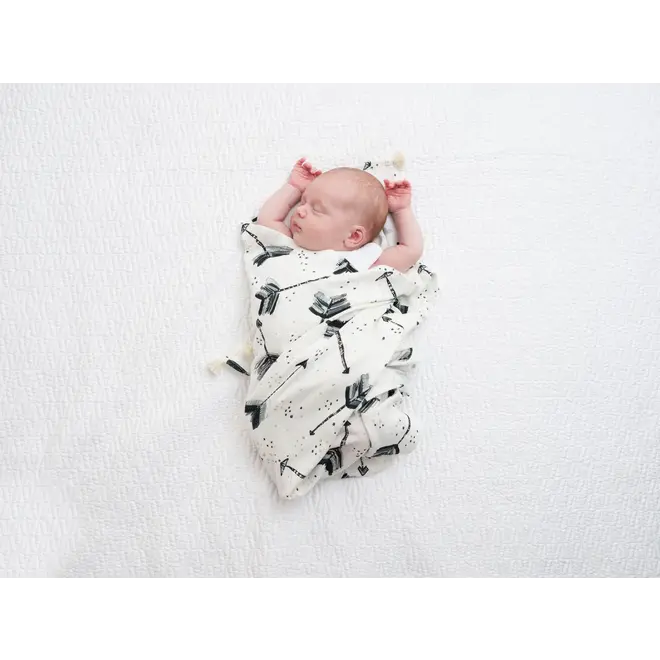 BAMBOO SWADDLE FRINGE - BOHO ROYAL ARROWS
