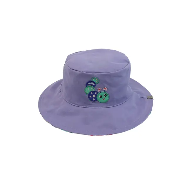 FlapJackKids - Kids Reversible Mixed Sun Hat - Caterpillar
