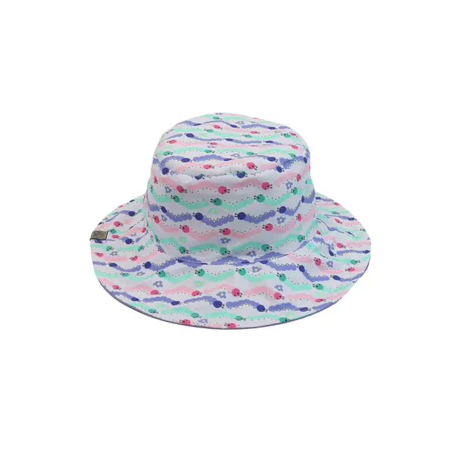 FlapJackKids - Kids Reversible Mixed Sun Hat - Caterpillar