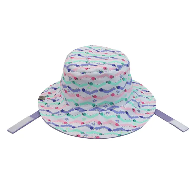 FlapJackKids - Kids Reversible Mixed Sun Hat - Caterpillar