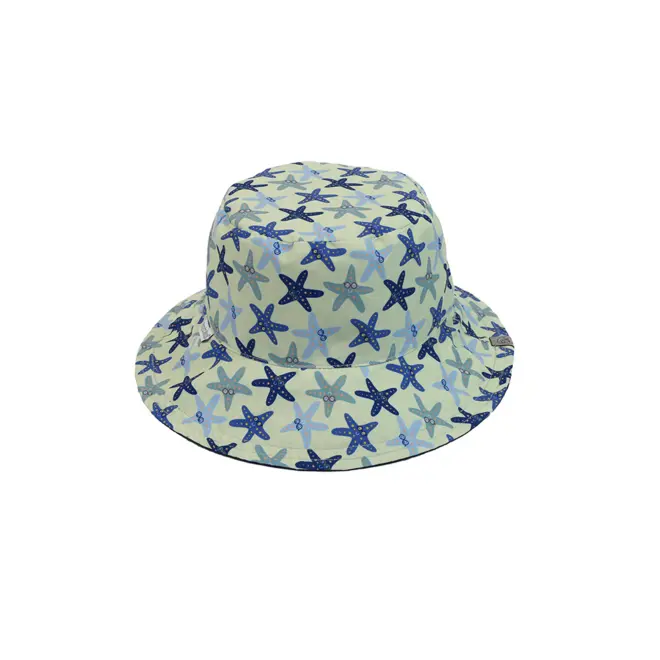 FlapJackKids - Kids Reversible Mixed Sun Hat - Starfish