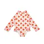 ZOOCCHINI - Rashguard Ruffled 1pc Swimsuit - Strawberry
