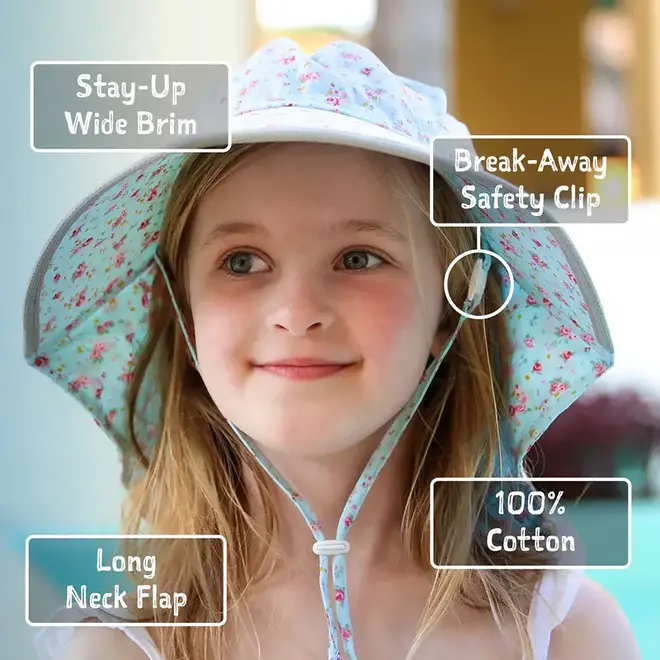Yellow Flower Cotton Adventure Hat