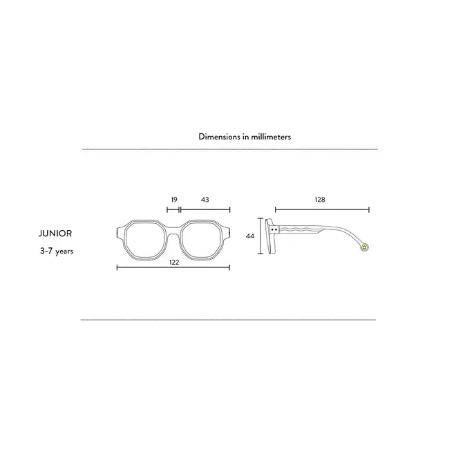 JUNIOR Creative Edition D Sunglasses Sky blue