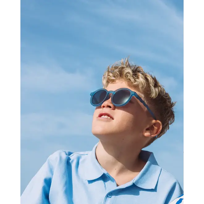 JUNIOR Oval Sunglasses Seaside Stripes Navy Blue