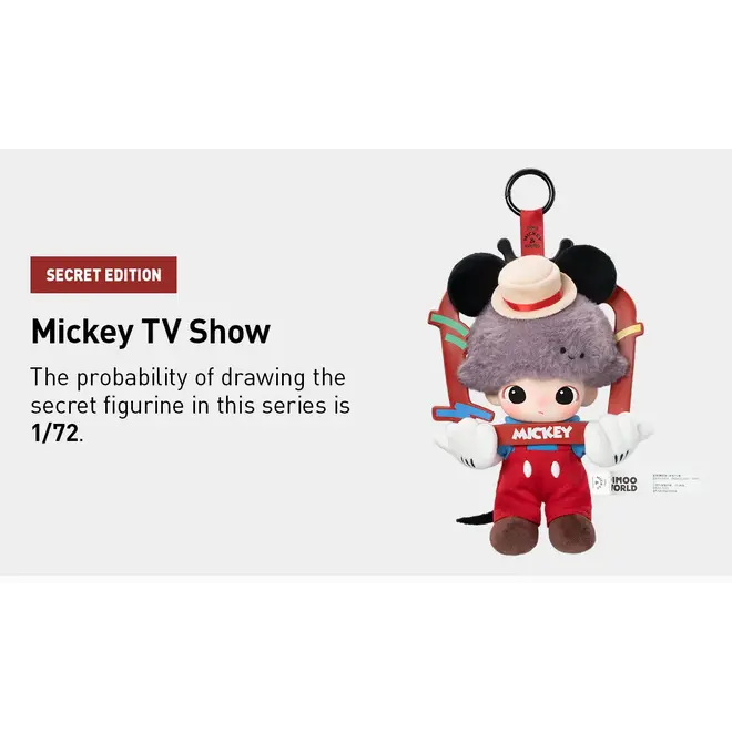 Popmart Dimoo World x Disney Series-Vinyl Plush Keychain Blind Box