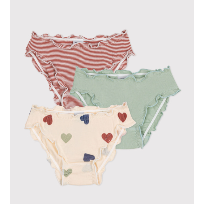 Children's frilly cotton knickers - 2-Pack