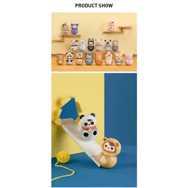 Pucky Roly-Poly Kitty Series Figures Blind Box