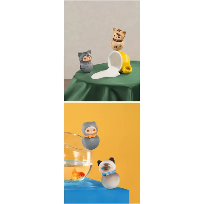 Pucky Roly-Poly Kitty Series Figures Blind Box