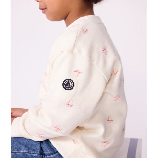Children's printed cotton sweatshirt Sailboat