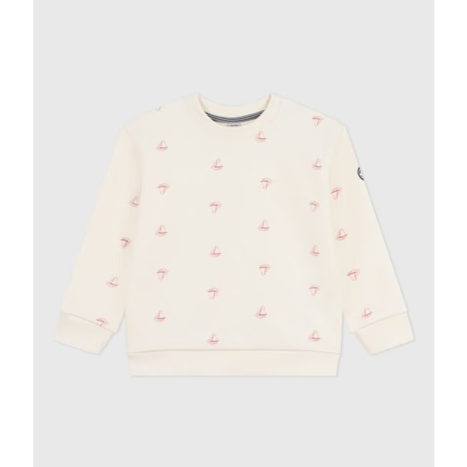 Children's printed cotton sweatshirt Sailboat