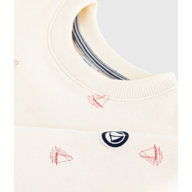 Children's printed cotton sweatshirt Sailboat