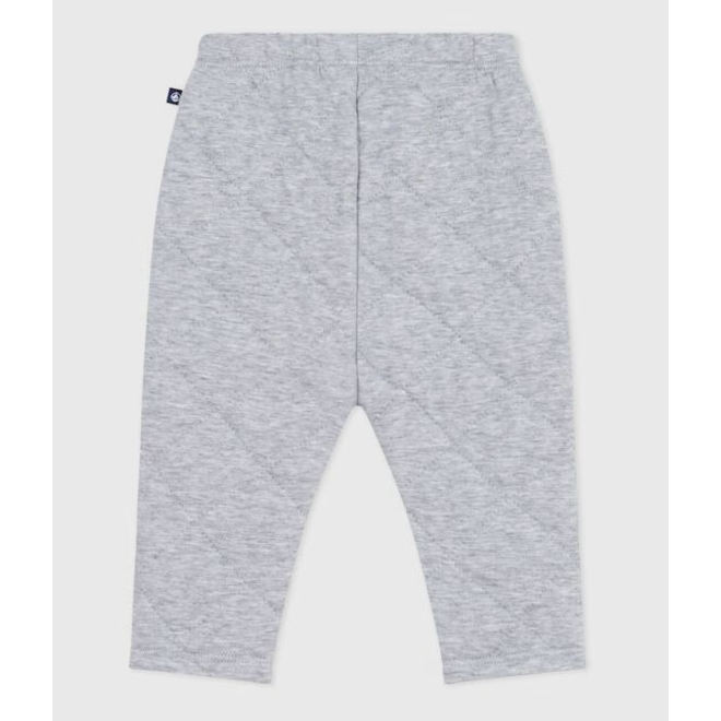 Babies' plain thick cotton trousers Grey