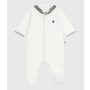 Babies' velour pyjama suit with a sailor collar