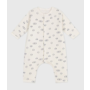 Babies' padded penguin-print cotton jumpsuit