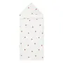 Babies' terry bath cape with embroidered hearts