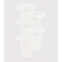Babies' short-sleeved wrapover cotton bodysuits - 5-Pack
