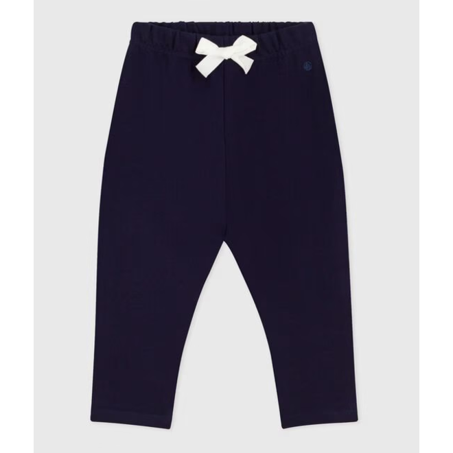 Babies' plain cotton trousers