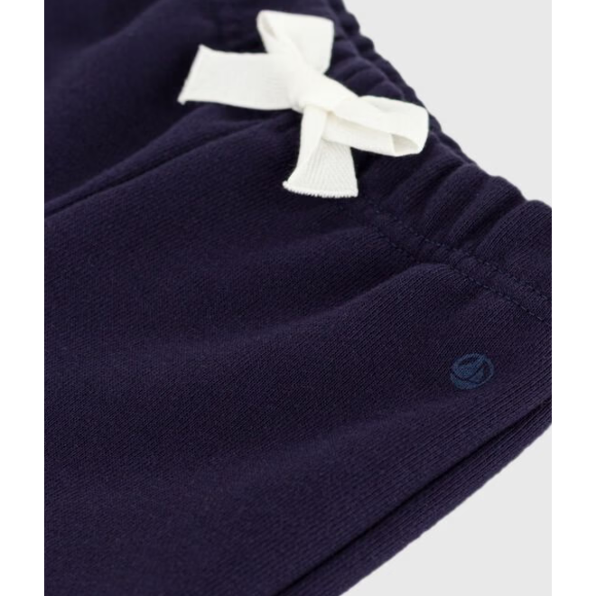 Babies' plain cotton trousers
