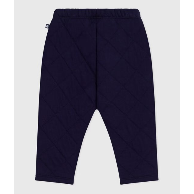 Babies' plain thick cotton trousers Black