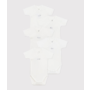 Babies' short-sleeved wrapover cotton bodysuits - 5-pack