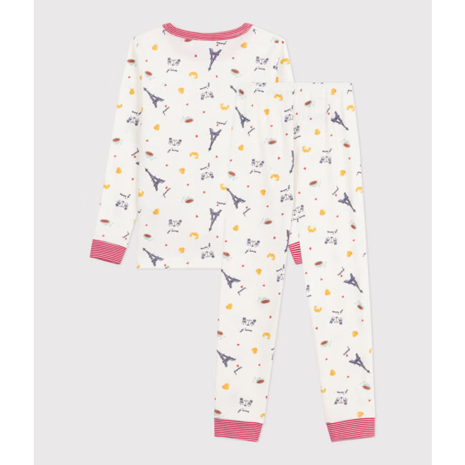 Children's pyjamas in cotton with snug-fitting legs PARIS