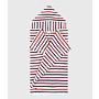Babies' stripy printed terry towelling bath cape