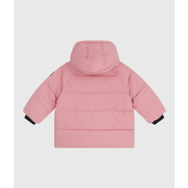 Babies' plain puffer jacket Charme pink