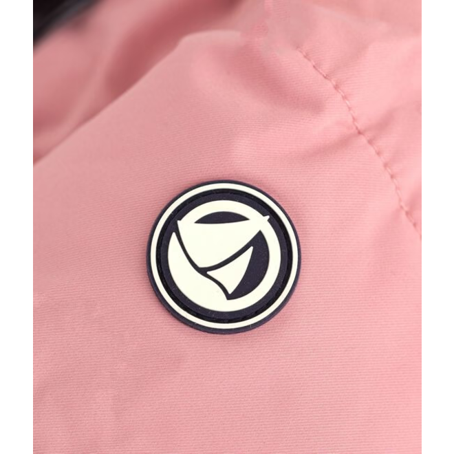 Babies' plain puffer jacket Charme pink