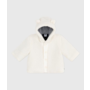 Babies' padded sherpa coat with a hood
