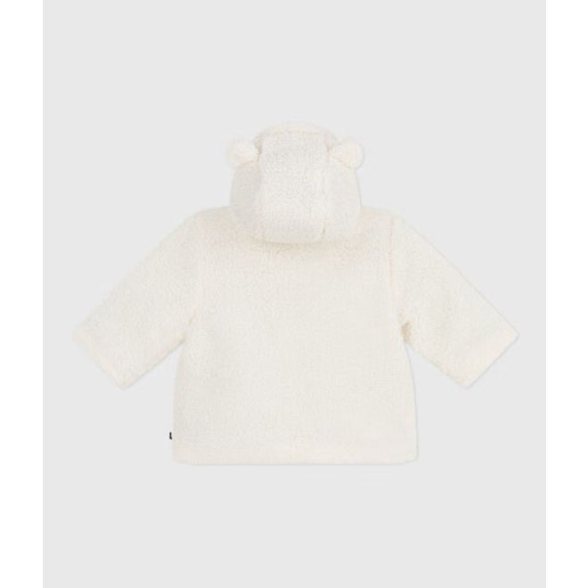 Babies' padded sherpa coat with a hood