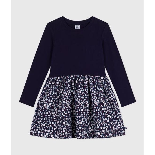 Children's long-sleeved cotton dress