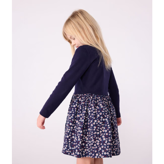 Children's long-sleeved cotton dress
