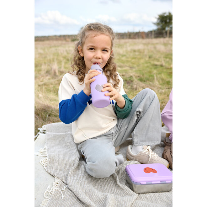 Lassig - Little Gang - Bottle Stainless Steel - Heart Lilac