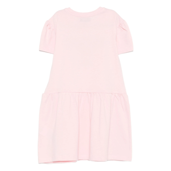 Moschino Teddy Bear Logo-print Short-sleeve Dress Sugar Rose