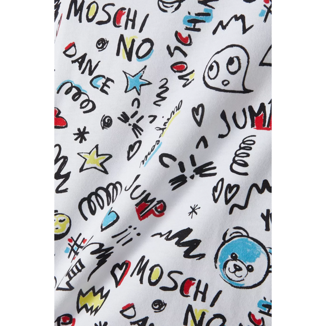 T-SHIRT WHITE DOODLES ART