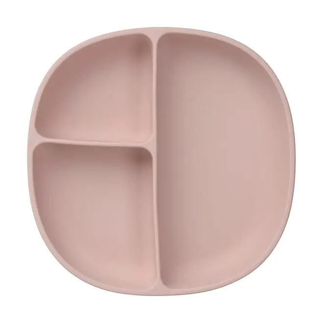 b.box - Silicone Plate + Lid - Blush
