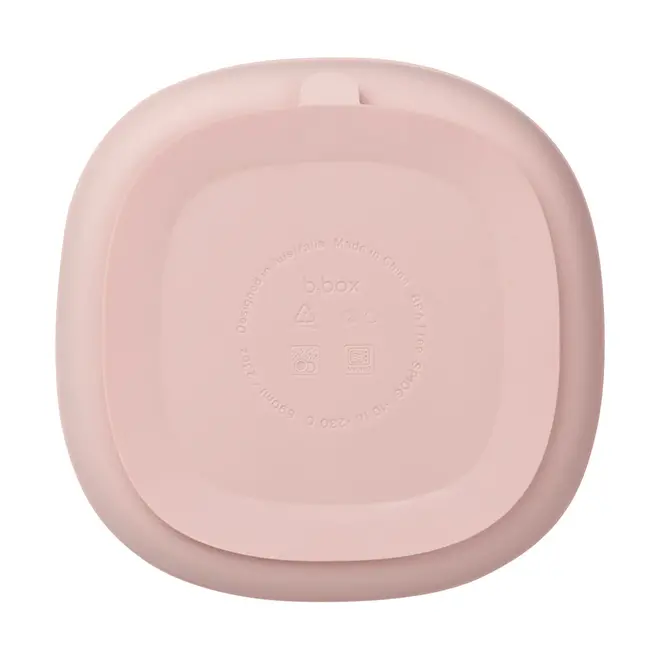 b.box - Silicone Plate + Lid - Blush